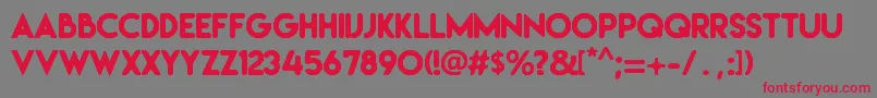 Irresistible Font – Red Fonts on Gray Background