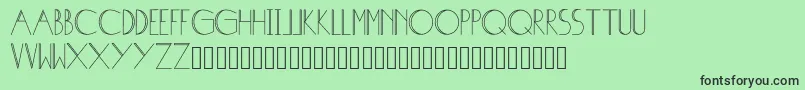 Isabel-Schriftart – Schwarze Schriften auf grünem Hintergrund