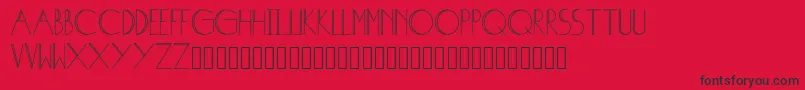 Weitere Informationen zur Isabel-Schriftart Isabel-Schriftart – Schwarze Schriften auf rotem Hintergrund