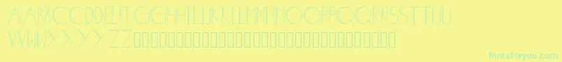En savoir plus sur la police Isabel Police Isabel – polices vertes sur fond jaune