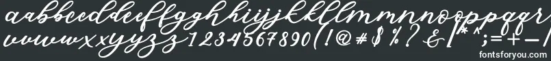 Isabella Script-fontti – valkoiset fontit