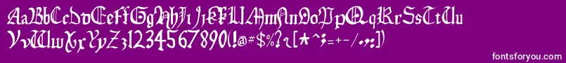 Isabella Font – White Fonts on Purple Background