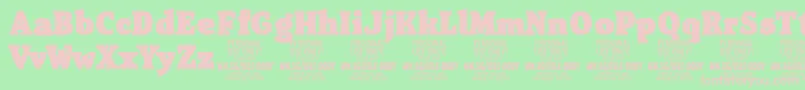 fuente IsleBodyBl PERSONAL – Fuentes Rosadas Sobre Fondo Verde