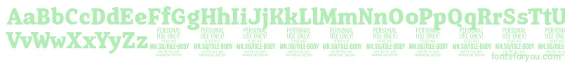 More about IsleBodyBo PERSONAL Font IsleBodyBo PERSONAL Font – Green Fonts