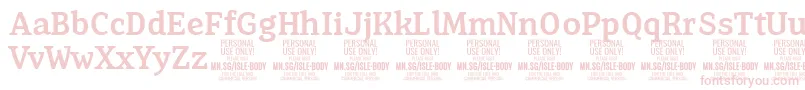 IsleBodyMe PERSONAL Font – Pink Fonts