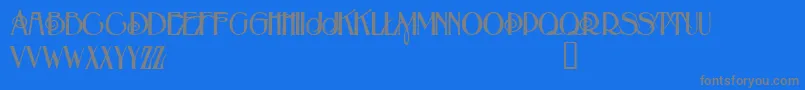 BeauvoirDemo-Schriftart – Graue Schriften auf blauem Hintergrund