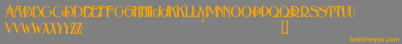 BeauvoirDemo-Schriftart – Orangefarbene Schriften auf grauem Hintergrund