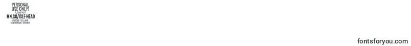 フォントIsleHeadLi PERSONAL – フォント数字8