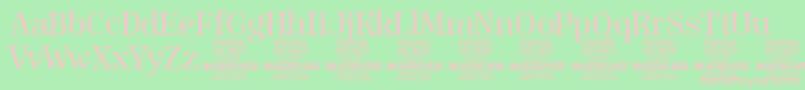 IsleHeadMe PERSONAL Font – Pink Fonts on Green Background