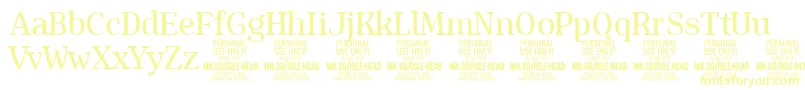 IsleHeadMe PERSONAL Font – Yellow Fonts