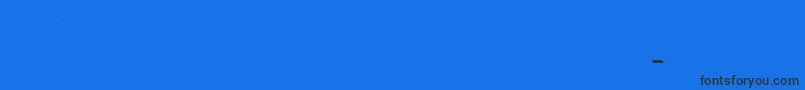 Iso2 0 regular-Schriftart – Schwarze Schriften auf blauem Hintergrund