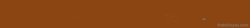 Iso2 0 regular Font – Gray Fonts on Brown Background