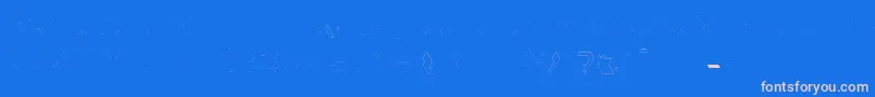 Iso2 0 regular Font – Pink Fonts on Blue Background