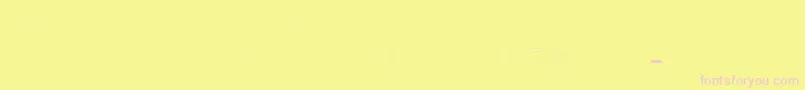 Iso2 0 regular Font – Pink Fonts on Yellow Background