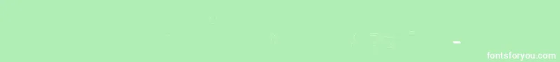 Iso2 0 regular Font – White Fonts on Green Background