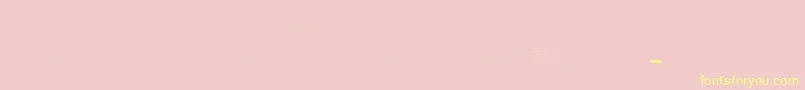 Iso2 0 regular-Schriftart – Gelbe Schriften auf rosa Hintergrund
