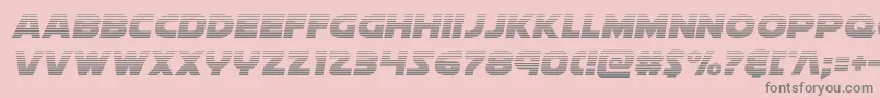 Soloistgrad-Schriftart – Graue Schriften auf rosa Hintergrund