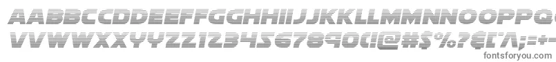 フォントSoloistgrad – 白い背景に灰色の文字