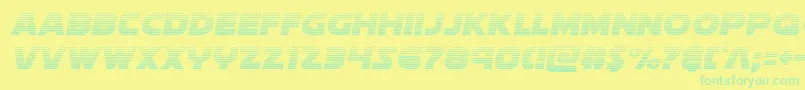 Шрифт Soloistgrad – зелёные шрифты на жёлтом фоне