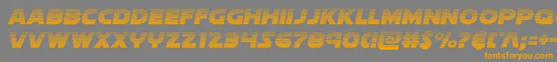Soloistgrad Font – Orange Fonts on Gray Background