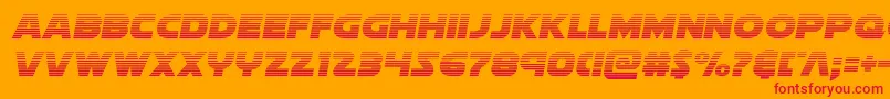 Soloistgrad Font – Red Fonts on Orange Background