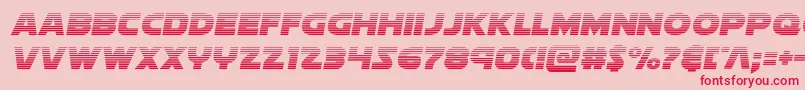 フォントSoloistgrad – ピンクの背景に赤い文字