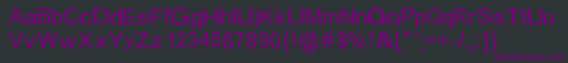 Шрифт Isogul – фиолетовые шрифты на чёрном фоне