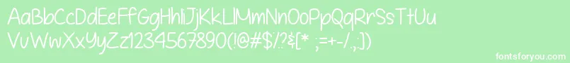 It is Definitely Possible   Font – White Fonts on Green Background