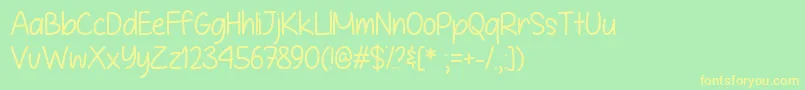 It is Definitely Possible   Font – Yellow Fonts on Green Background