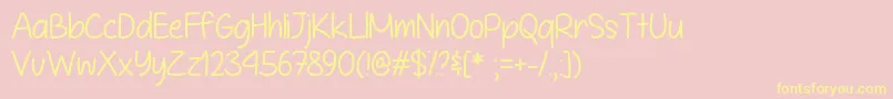 It is Definitely Possible   Font – Yellow Fonts on Pink Background