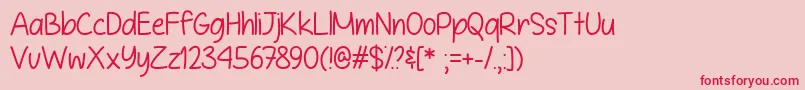 It is Definitely Possible   Font – Red Fonts on Pink Background