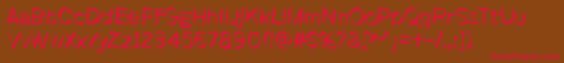 It started here, again Font – Red Fonts on Brown Background