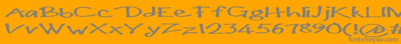 Police Paulmaullongs – polices grises sur fond orange
