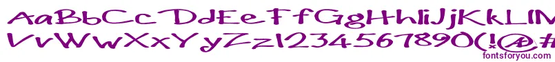 Paulmaullongs-Schriftart – Violette Schriften