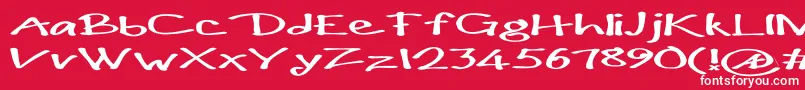 Paulmaullongs Font – White Fonts on Red Background