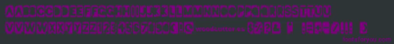 Italian Revolution Font – Purple Fonts on Black Background