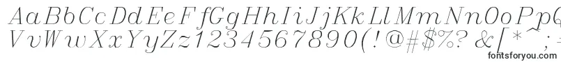 italic-fontti – karttafontit