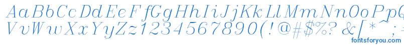 italic Font – Blue Fonts