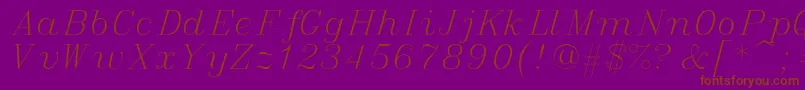 fuente italic – Fuentes Marrones Sobre Fondo Morado