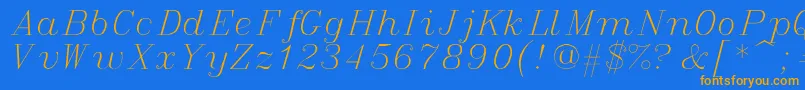 fuente italic – Fuentes Naranjas Sobre Fondo Azul