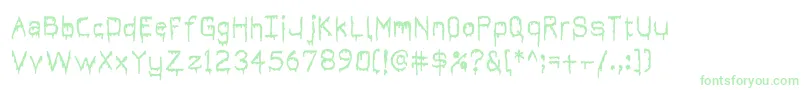 Its Dripping ~ Font – Green Fonts on White Background