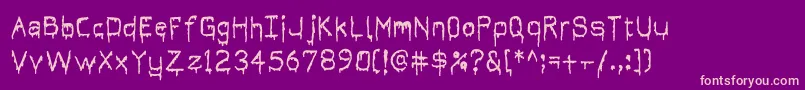 Its Dripping ~ Font – Pink Fonts on Purple Background