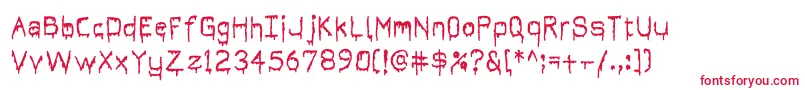 Its Dripping ~ Font – Red Fonts on White Background