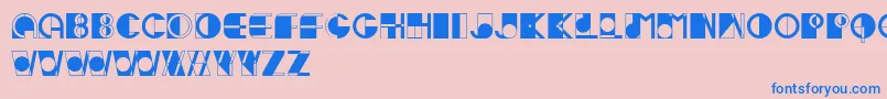 Ivan Font – Blue Fonts on Pink Background