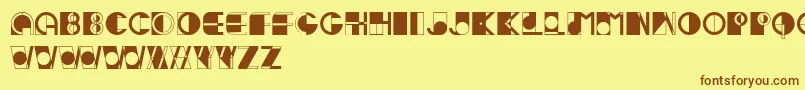 More about Ivan Font Ivan Font – Brown Fonts on Yellow Background