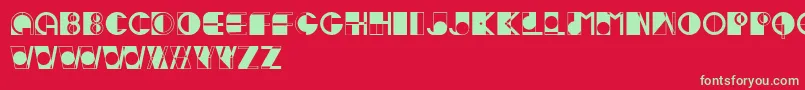 Ivan Font – Green Fonts on Red Background