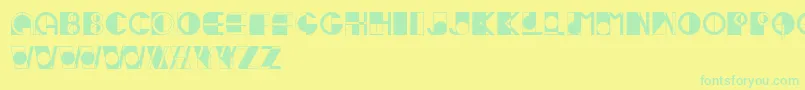 Ivan Font – Green Fonts on Yellow Background