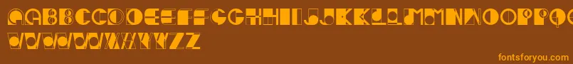 Ivan Font – Orange Fonts on Brown Background