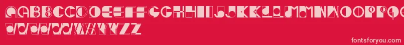 Ivan Font – Pink Fonts on Red Background