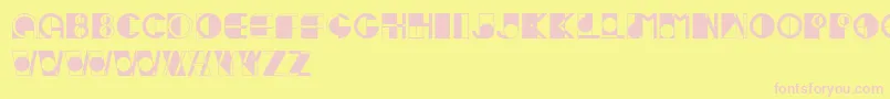 Ivan Font – Pink Fonts on Yellow Background